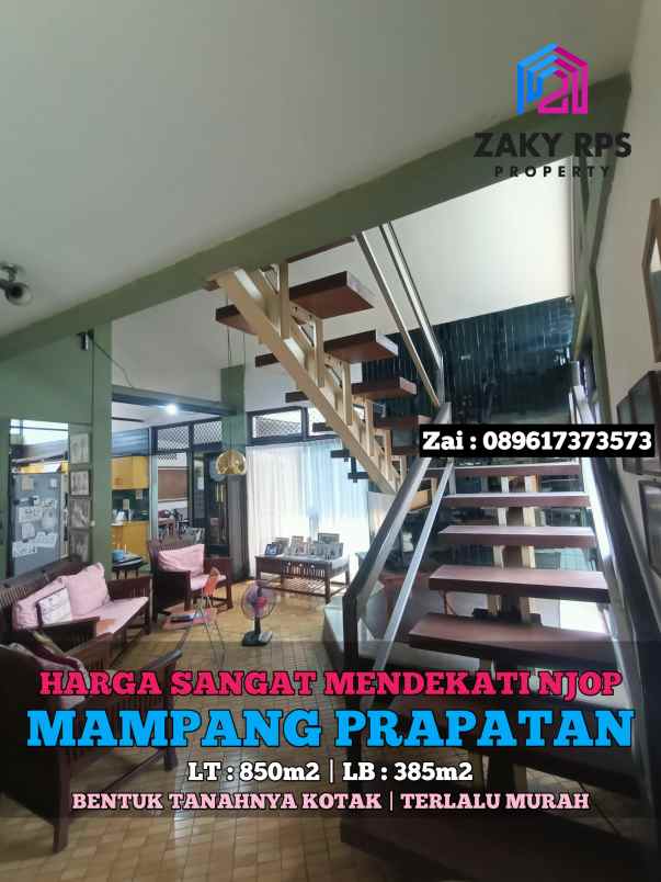 dijual rumah jalan mampang prapatan