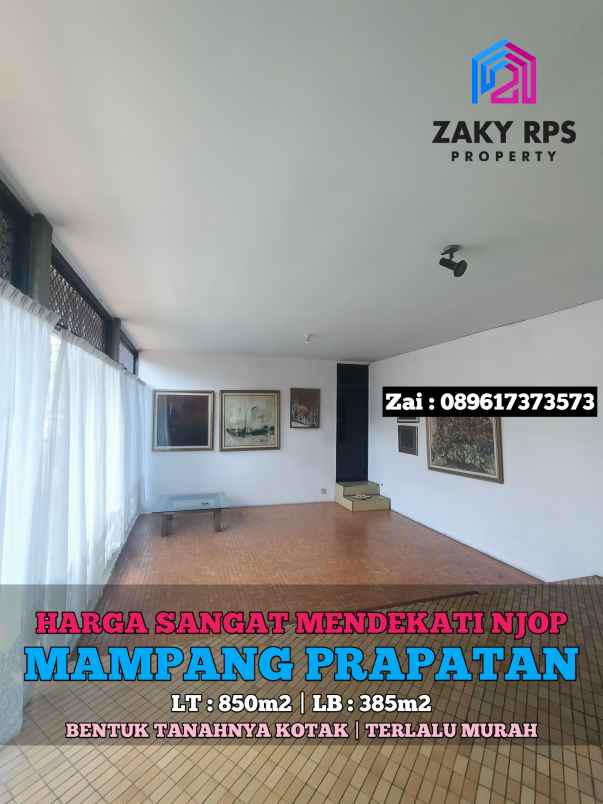 dijual rumah jalan mampang prapatan