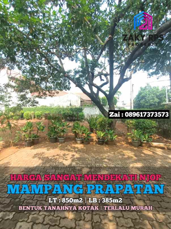 dijual rumah jalan mampang prapatan