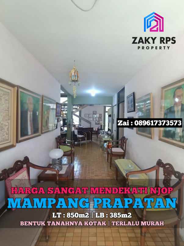 dijual rumah jalan mampang prapatan