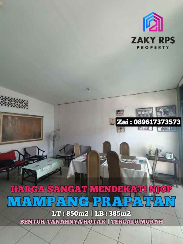 dijual rumah jalan mampang prapatan