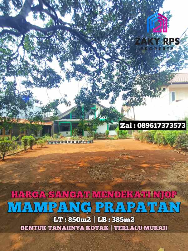 dijual rumah jalan mampang prapatan