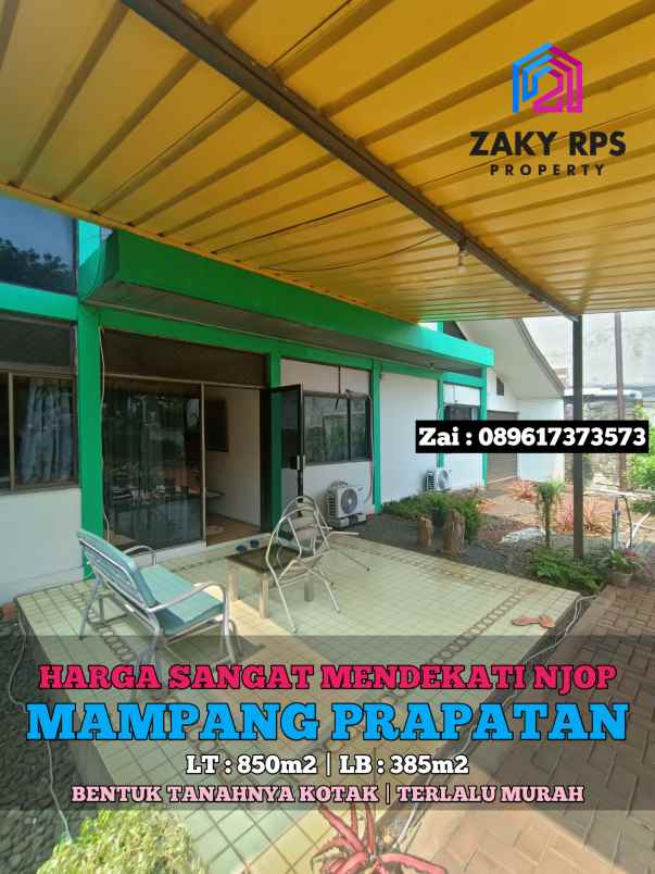 dijual rumah jalan mampang prapatan