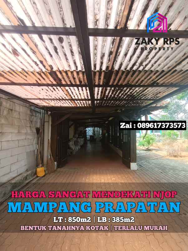 dijual rumah jalan mampang prapatan