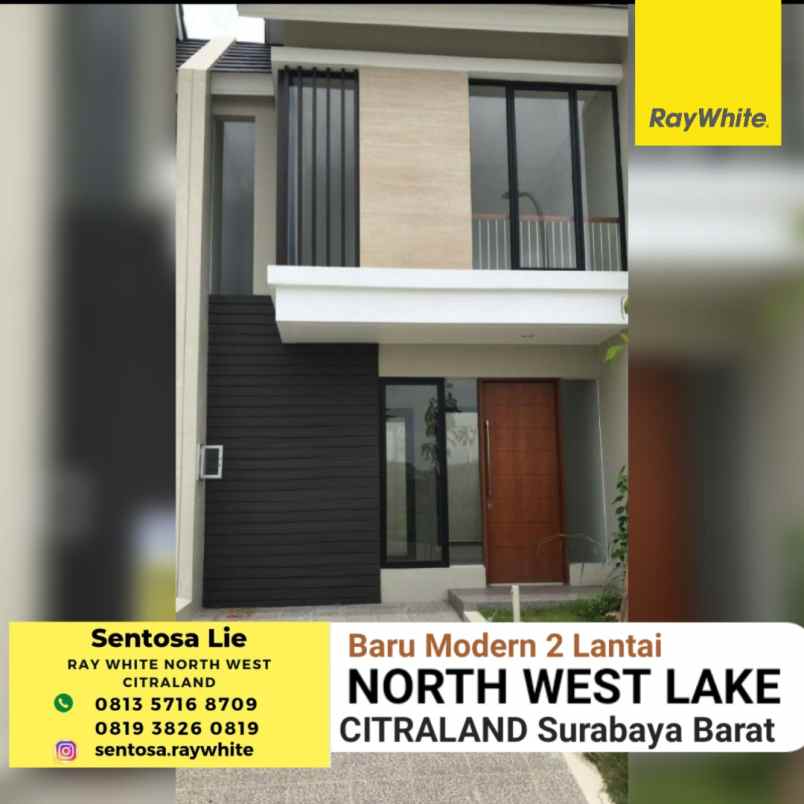 dijual rumah jalan north west lake