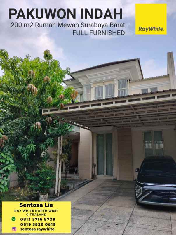 dijual rumah jalan pakuwon indah