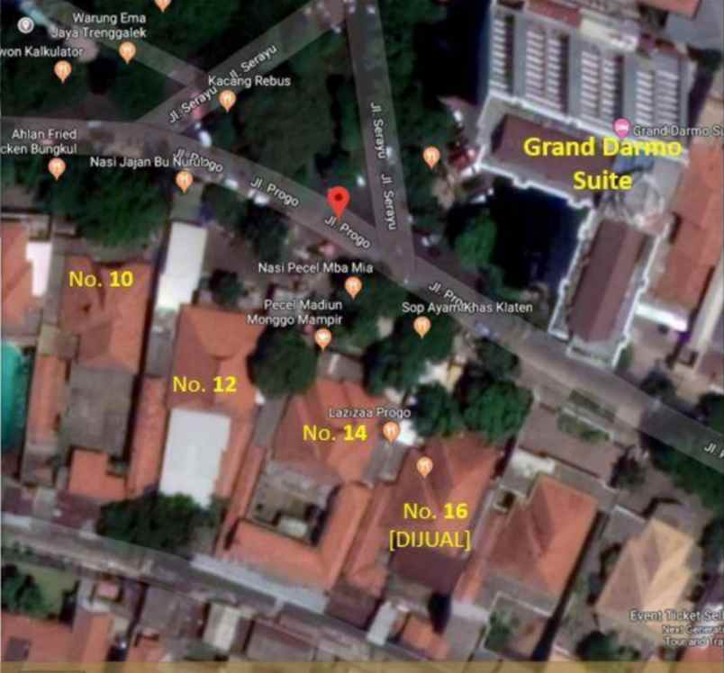 dijual rumah jalan progo