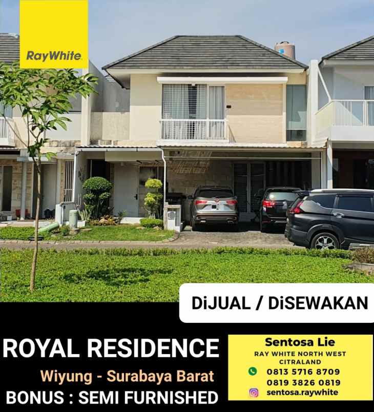 dijual rumah jalan royal residence