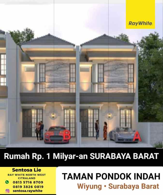dijual rumah jalan taman pondok indah