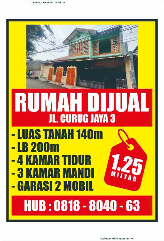 dijual rumah jatiwaringin pondokgede bekasi