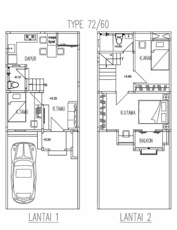 dijual rumah jl batu belah 1 cipedak