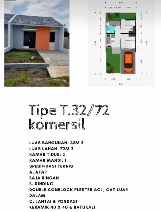 dijual rumah jl cagak desa citapen