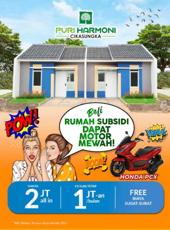 dijual rumah jl cikuya babakan kec