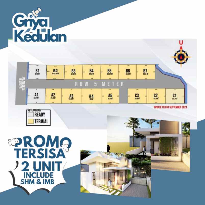 dijual rumah jl kedulan tirtomartani