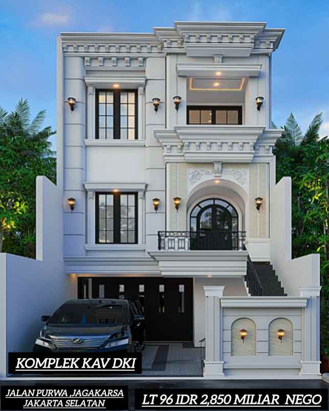 dijual rumah jl komplek kavling dki