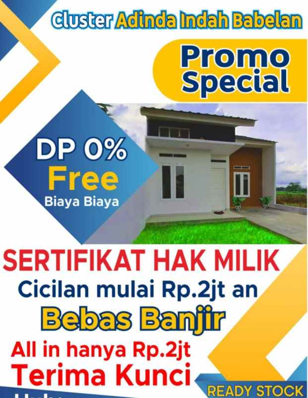 dijual rumah jl pulotimaha babelan bekasi