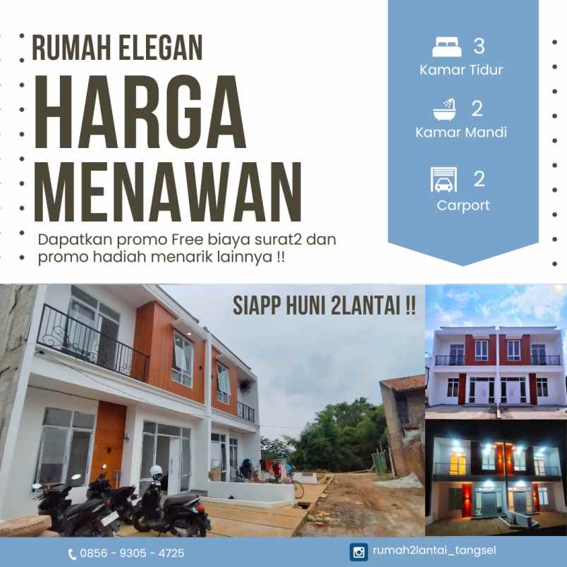 dijual rumah jl puspitek