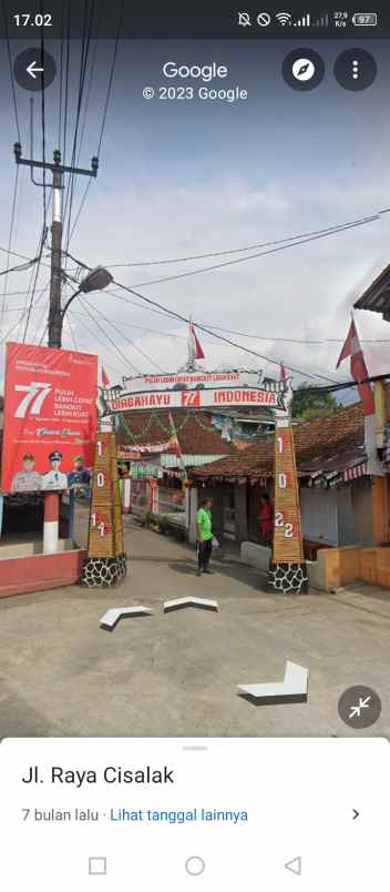 dijual rumah jl raya desa cisalak