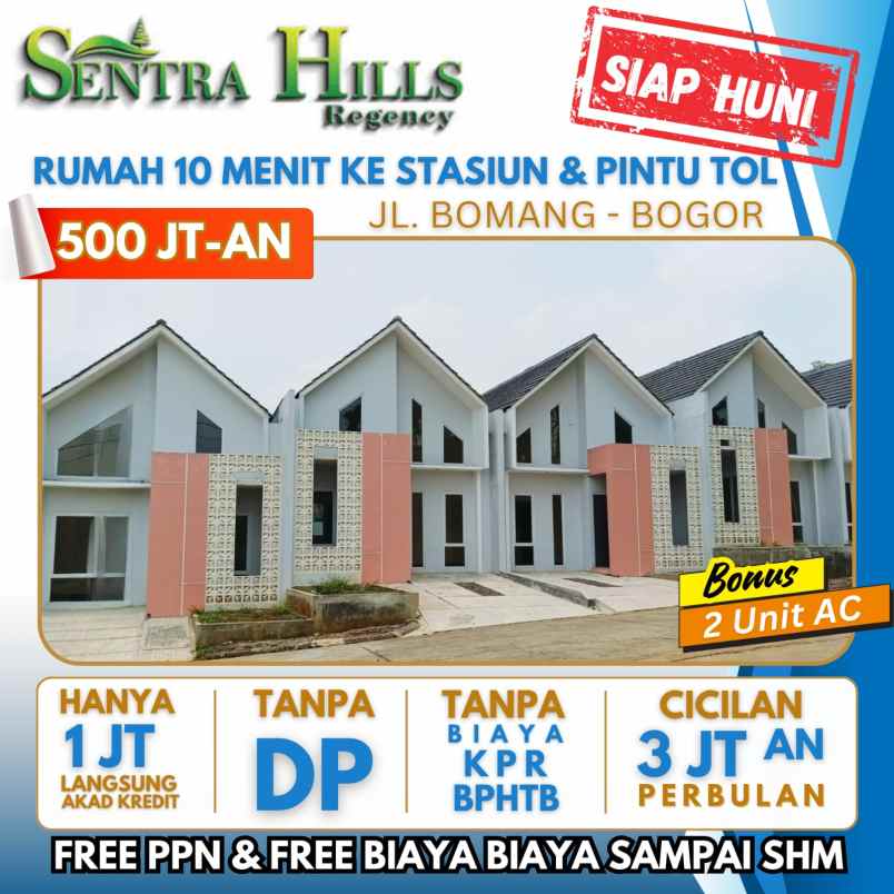 dijual rumah jl sentra hills residence