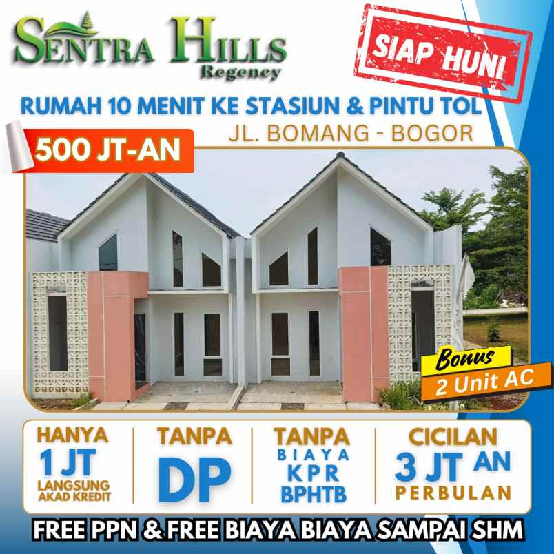 dijual rumah jl sentra hills residence