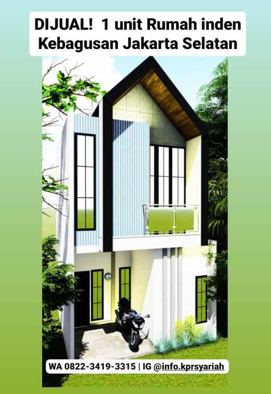 dijual rumah kebagusan