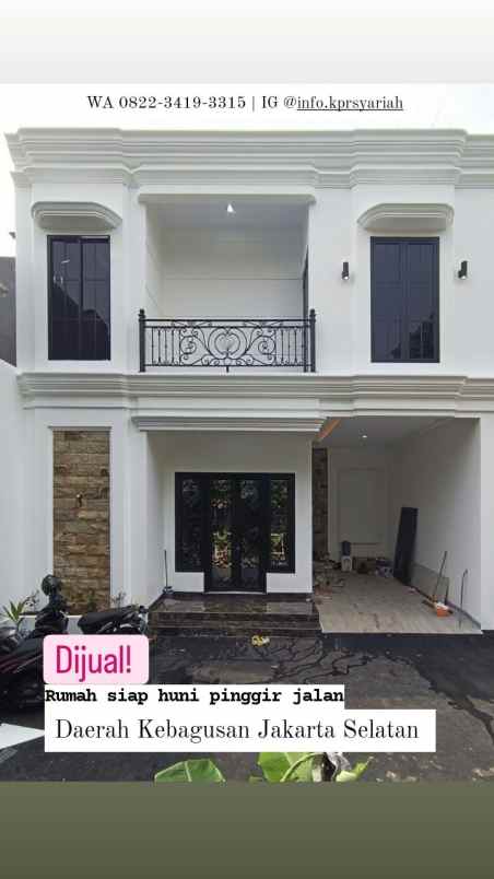 dijual rumah kebagusan