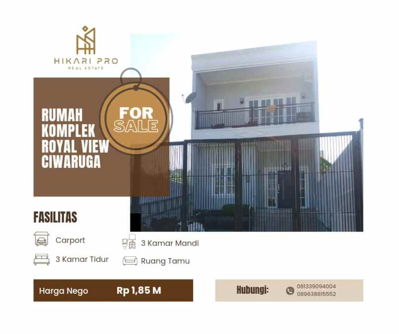 dijual rumah kel ciwaruga kec