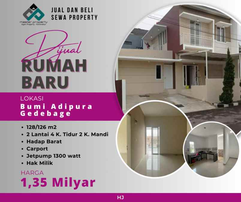 dijual rumah komplek bumi adipura