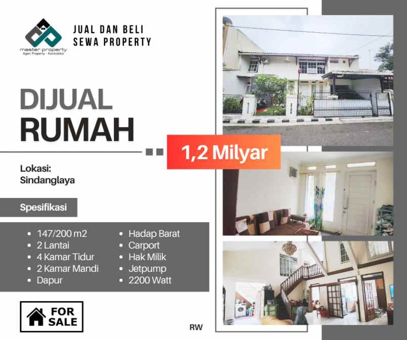 dijual rumah komplek sukaasih