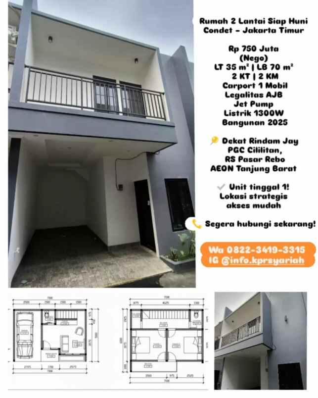 dijual rumah kramatjati