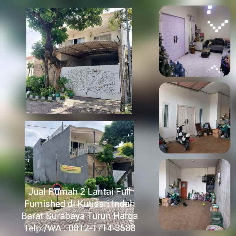 dijual rumah kutisari indah barat