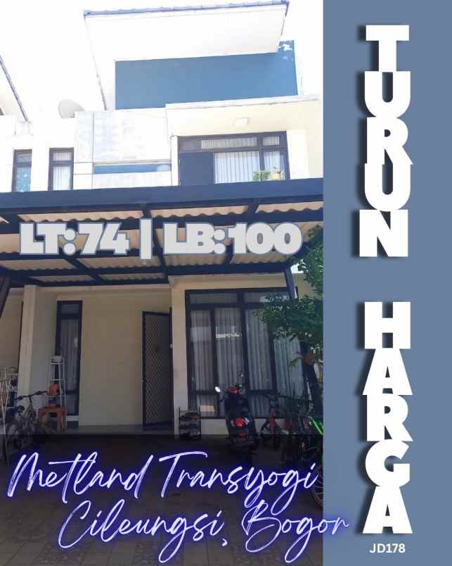 dijual rumah metland transyogi