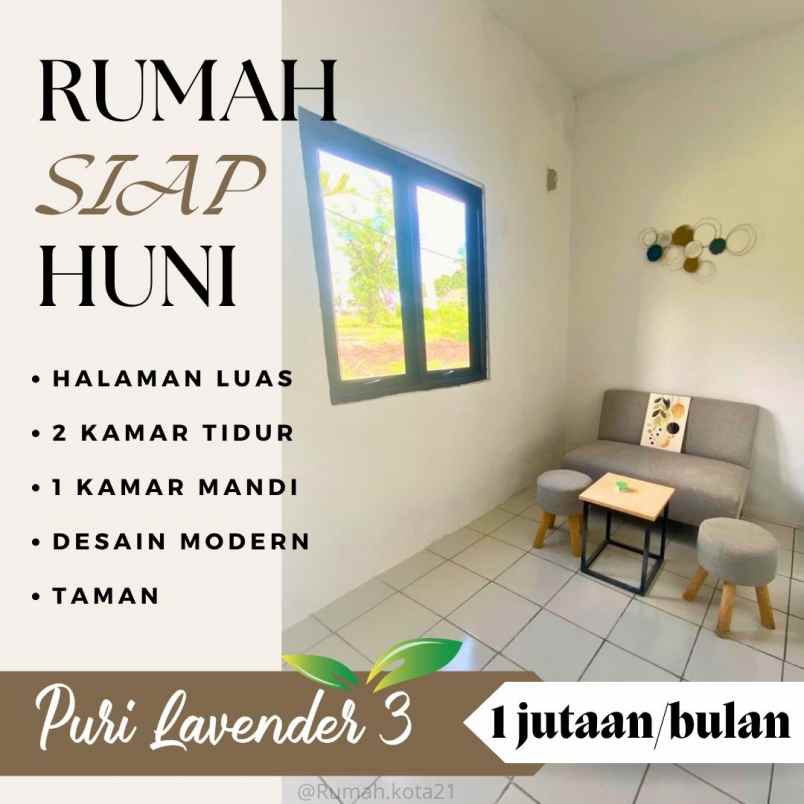 dijual rumah murah bogor puri lavender 3 kpr 1 jutaan