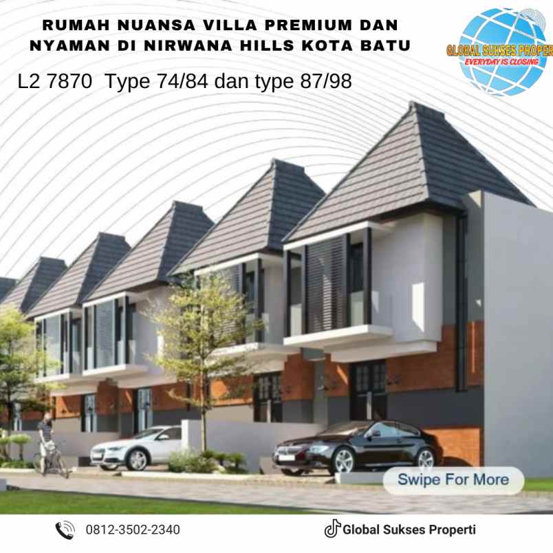 dijual rumah nirwana hills kota batu