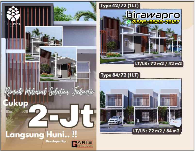 dijual rumah parung bogor