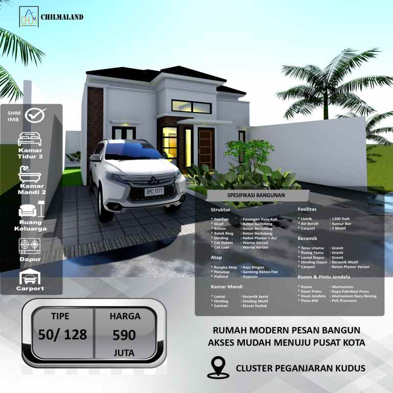 dijual rumah peganjaran kec bae kudus