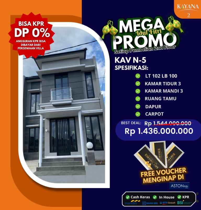 dijual rumah permata garden regency 2