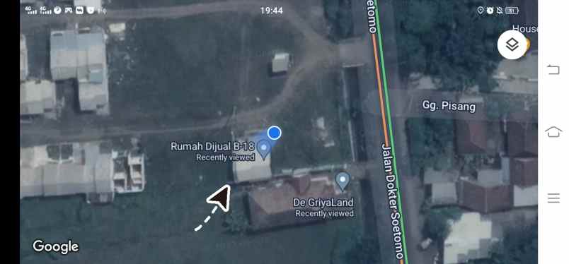 dijual rumah perum de griya land b 18