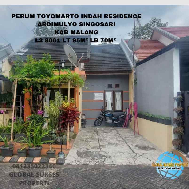 dijual rumah perum toyomarto indah