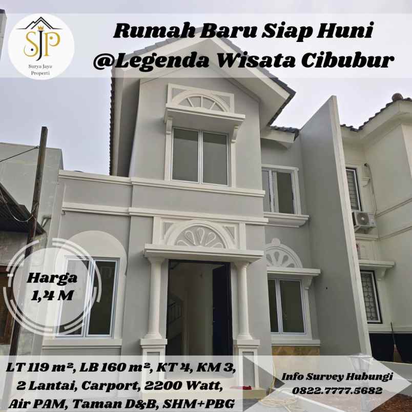 dijual rumah perumahan legenda wisata