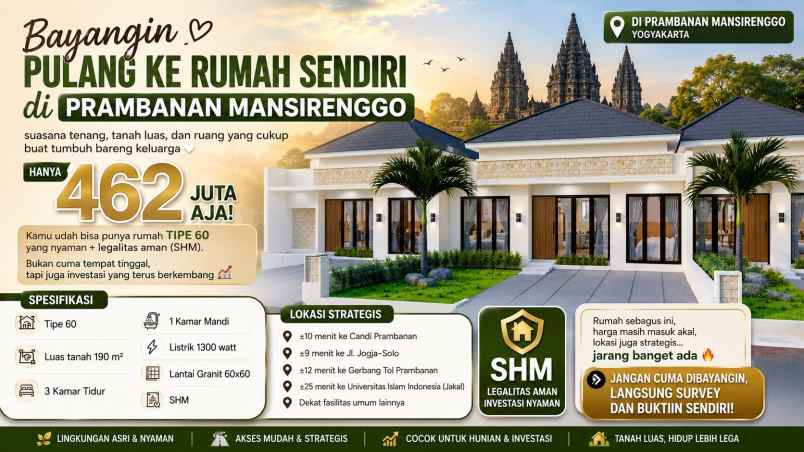 dijual rumah perumahan tanjung sari