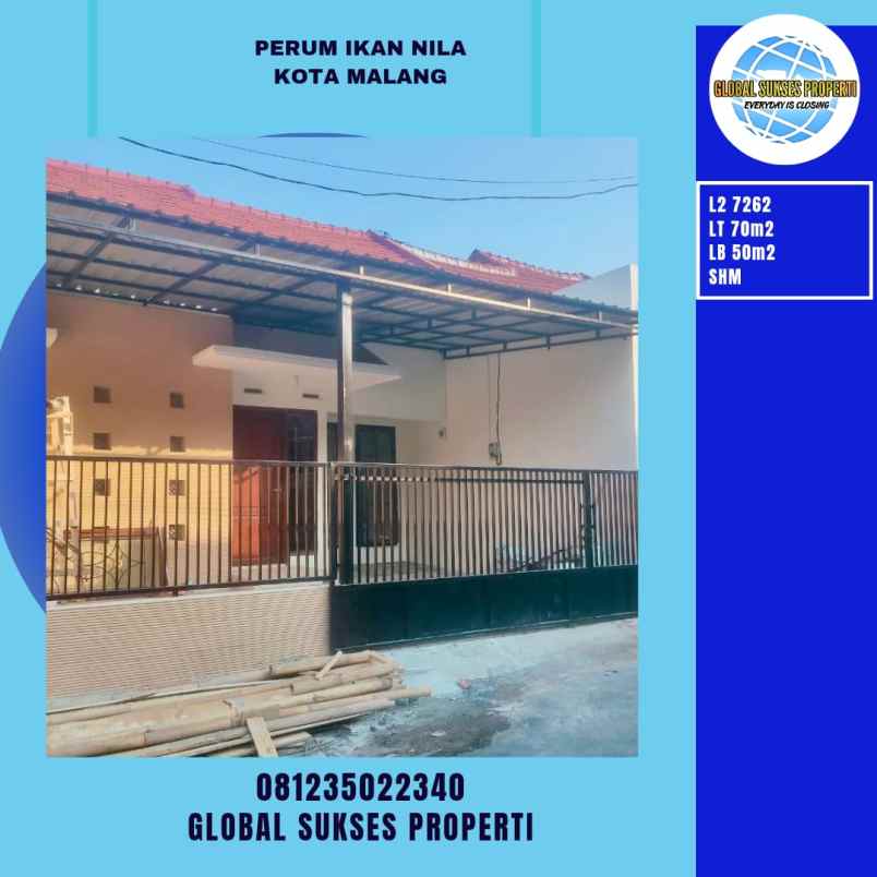 dijual rumah peumahan ikan nila