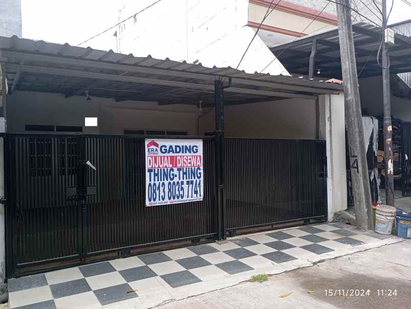 dijual rumah pondok gading utama kelapa