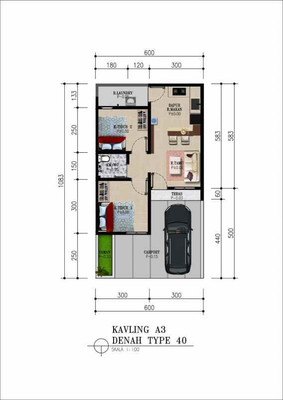 dijual rumah sasak panjang tajur halang