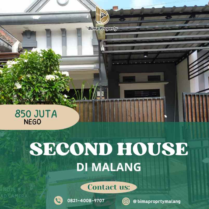 dijual rumah second kawasan blimbing