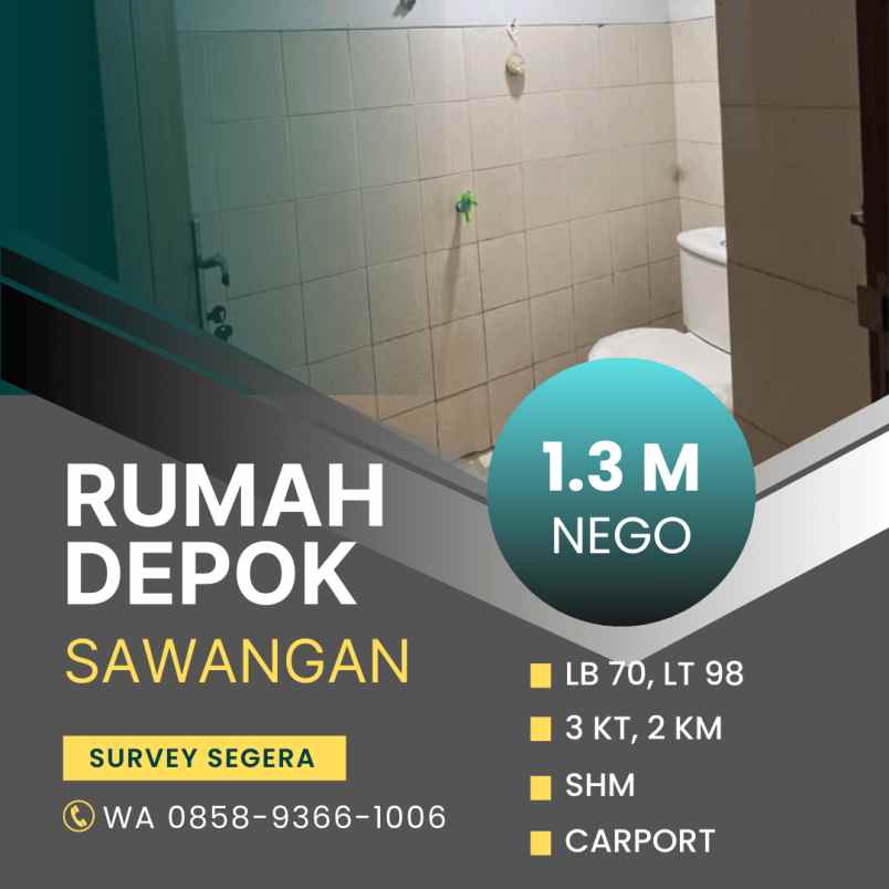 dijual rumah taman bumi agung residence