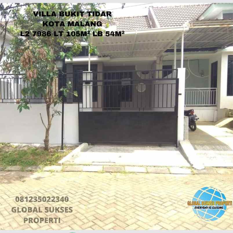 dijual rumah villa bukit tidar