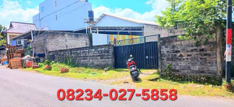 dijual tanah 752 m2 di muding gatsu barat bali