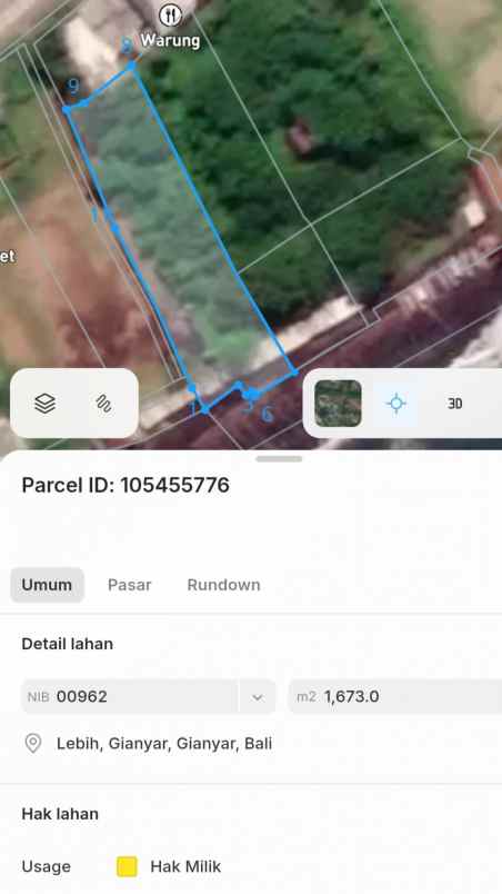 dijual tanah bypass ida bagus mantra