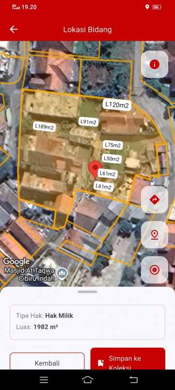 dijual tanah cibiru indah